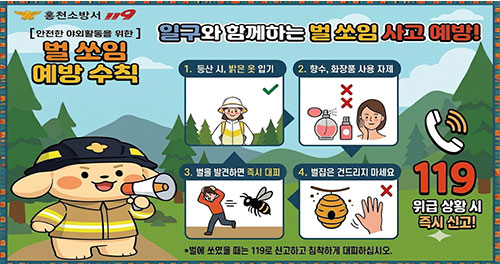 벌 쏘임 예방 수칙 안내