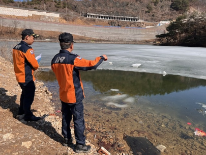 춘천소방, 해빙기 안전사고·산불 취약지역 관서장 현장점검