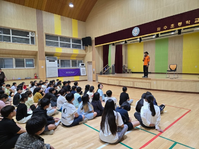 철원소방서, 노후 아파트 인접 초등학교 화재 예방 교육 실시