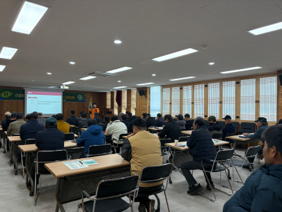 인제소방서, 한국산림인 인제지회 대상 근로자 안전보건교육 실시