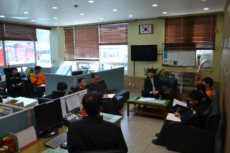 태백소방서장 현장활동부서 초도방문