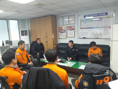 태백소방서장 직원 소통을 위한 119안전센터ㆍ구조대 방문
